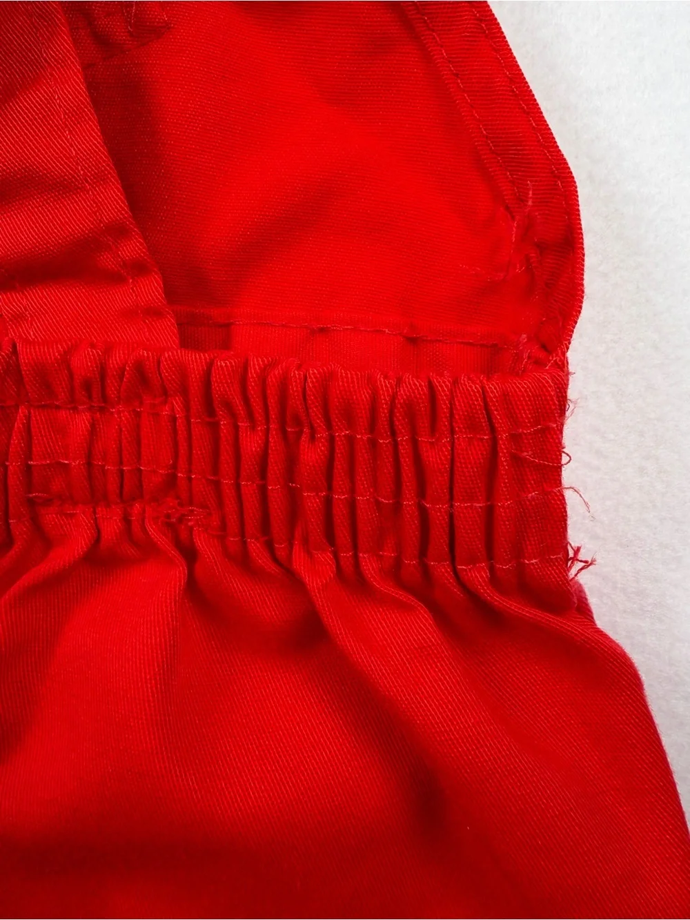 Vintage Oshkosh Primary Color Block Short Overalls Shortalls Romper USA Made 12M